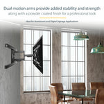 StarTech.com TV Wall Mount for up to 80' VESA Mount Displays - Low Profile Full Motion TV Mount - Heavy Duty Adjustable Articulating Arm - Alternate view 6