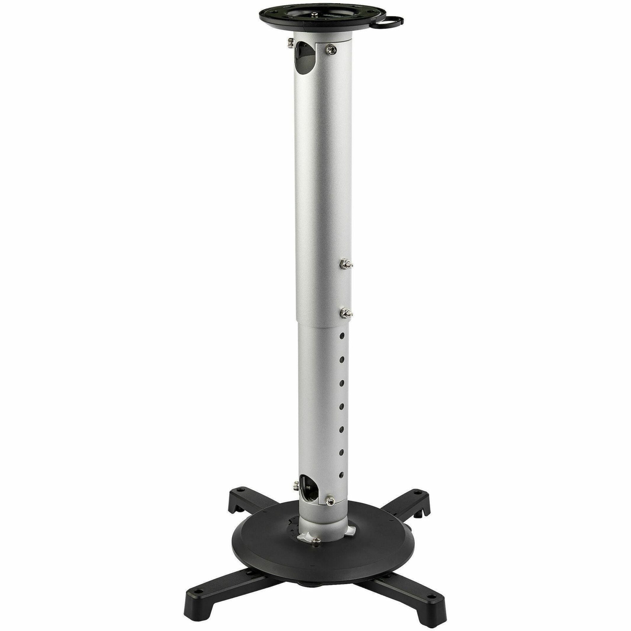 StarTech.com Universal Ceiling Projector Mount - Height Adjustable Hanging Pole Mount 5'-22.7' from Ceiling - 33lb (15kg) - Tilt/Rotate