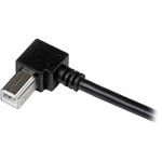 StarTech.com 2m USB 2.0 A to Right Angle B Cable - M/M - Left view