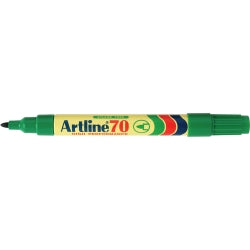 Artline Marker 70 Permanent 1.5mm Bullet Nib Green (Box 12)
