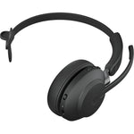 Jabra Evolve2 65 Wireless Over-the-head Mono Headset - Black - Bottom view