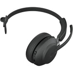 Jabra Evolve2 65 Wireless Over-the-head Mono Headset - Black - Bottom view