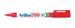 Artline Marker 700 Permanent 0.7mm Bullet Nib Red (Box 12)