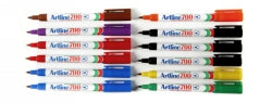 Artline Marker 700 Permanent 0.7mm Bullet Nib Assorted Bx12 (Each)