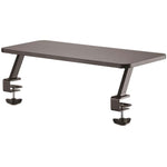 StarTech.com Monitor Riser Stand - Clamp-on Monitor Shelf for Desk - Extra Wide 25.6'/65 cm - For up to 34' Monitors - Black (MNRISERCLMP) - Left view