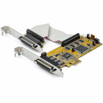 StarTech.com 8-Port PCI Express RS232 Serial Adapter Card, PCIe to DB9 Controller 16C1050 UART, Low Profile, 15kV ESD, Windows Only, TAA - Left view