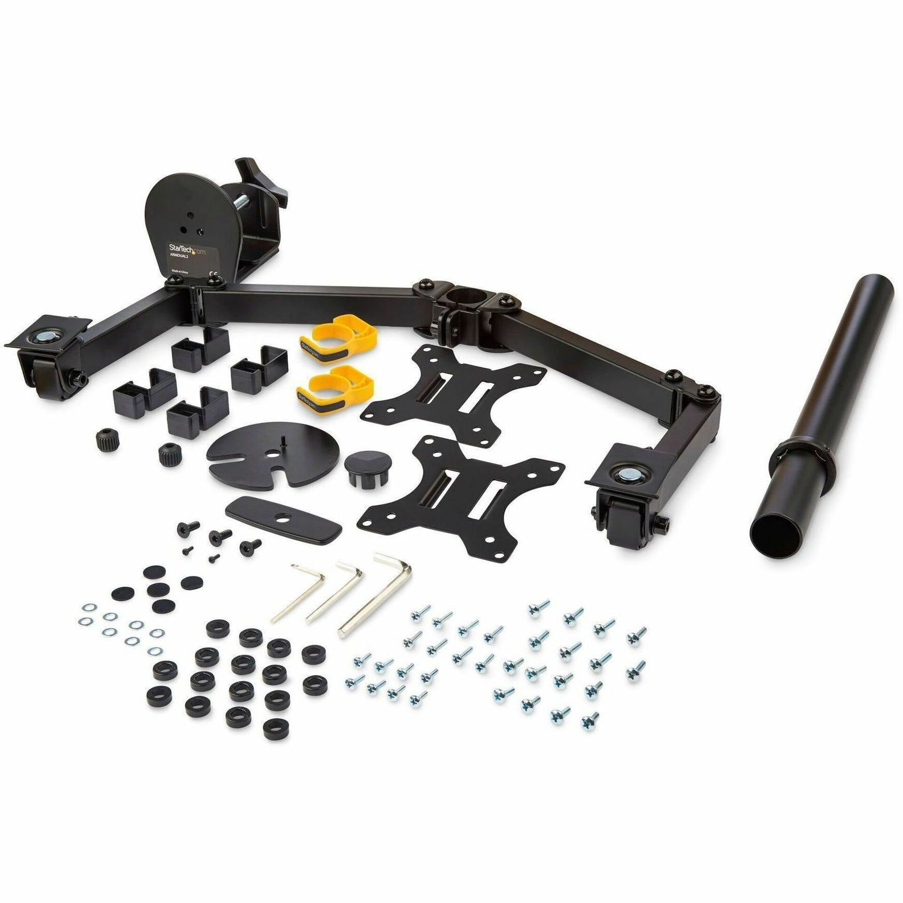 StarTech.com Desk Mount Dual Monitor Arm, Ergonomic VESA Compatible Mount for up to 32' (17.6lb/8kg) Display, Clamp/Grommet, Articulating - Alternate view 9