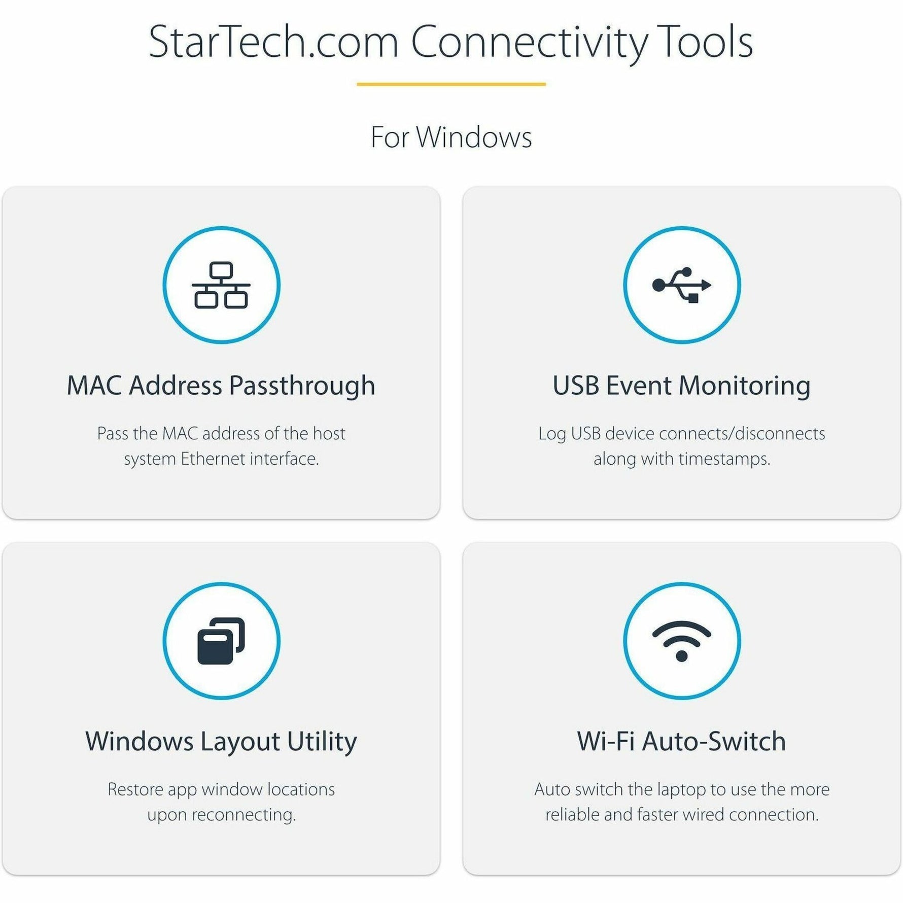 StarTech.com Universal Laptop Docking Station, Hybrid USB-C & USB-A Dock, Dual 4K DP & HDMI, 100W PD, Mac / Windows / Chrome OS, GbE - Alternate view 9
