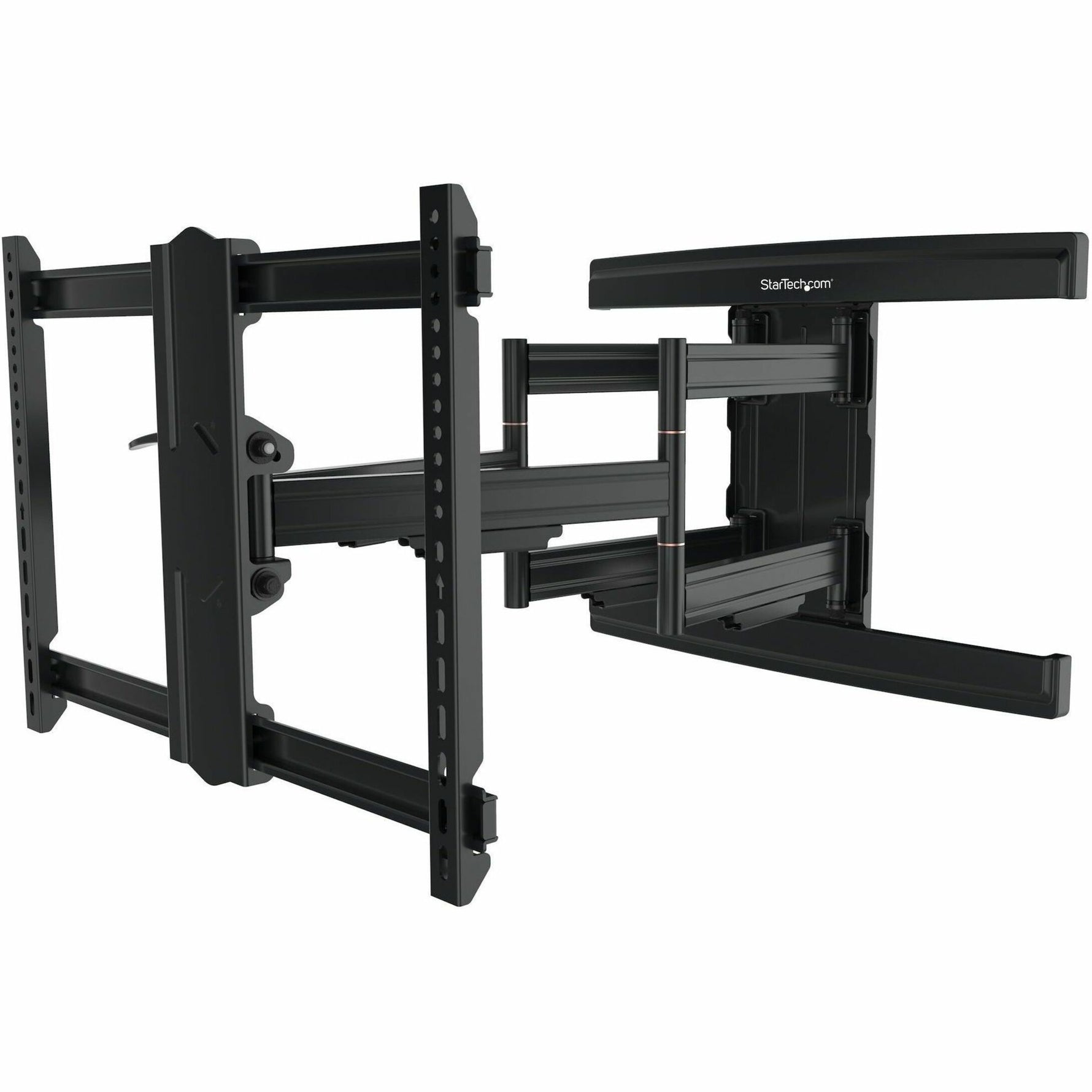 StarTech.com TV Wall Mount supports up to 100' VESA Displays - Low Profile Full Motion Large TV Wall Mount - Heavy Duty Adjustable Bracket