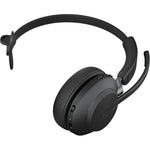 Jabra Evolve2 65 Wireless Over-the-head Mono Headset - Black - Bottom view