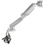StarTech.com Desk Mount Dual Monitor Arm with USB & 3.5mm Audio, Desk Clamp Ergonomic VESA Mount for up to 32' (17.6lb/8kg) Displays - Right view