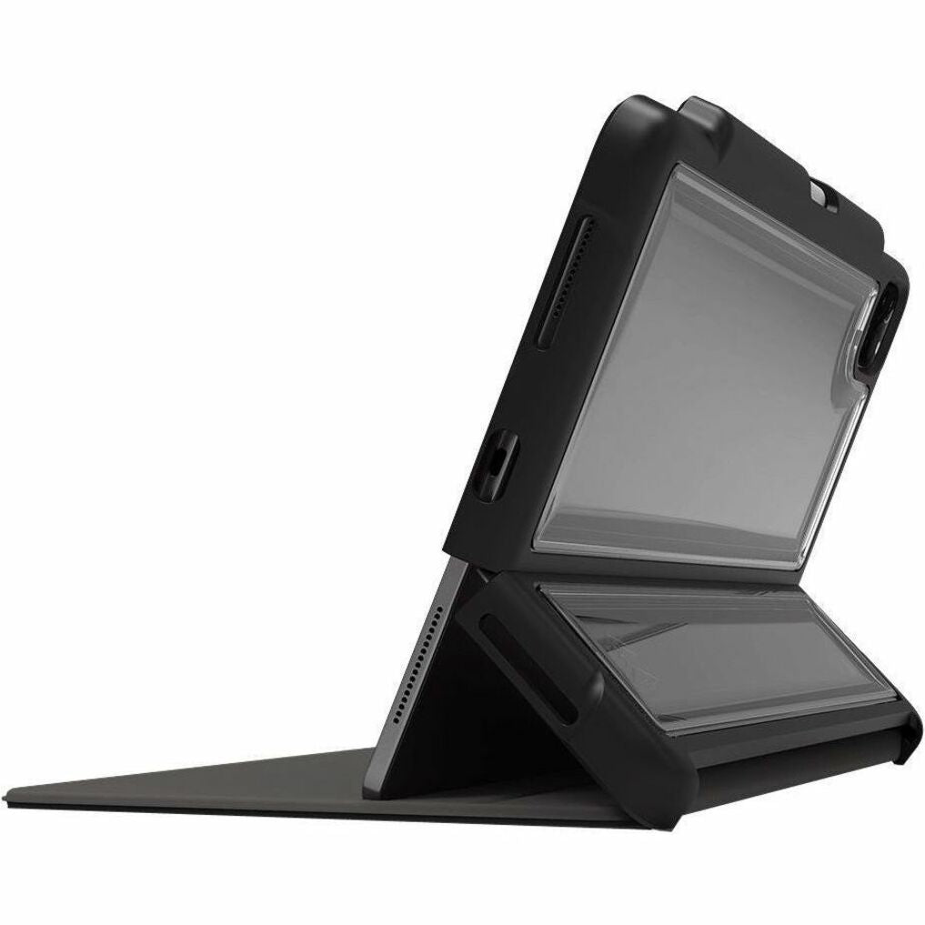 STM Goods Dux Shell Carrying Case (Folio) for 27.9 cm (11') Apple iPad Air (4th Generation), iPad Pro (2nd Generation), iPad Pro Tablet - Black - Bottom view