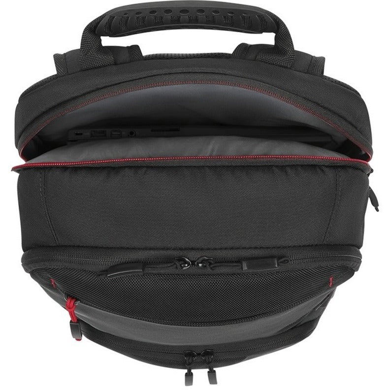 Lenovo Essential Plus Carrying Case Rugged (Backpack) for 39.6 cm (15.6') Notebook - Black - Top view
