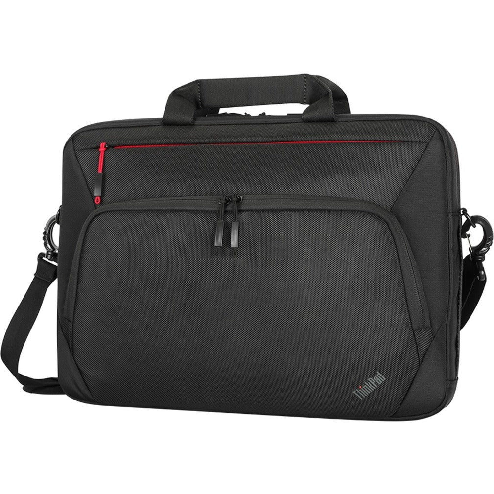 Lenovo Essential Plus Carrying Case Rugged (Briefcase) for 39.6 cm (15.6') Notebook - Black - Left view