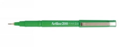 Artline Pen Fineliner 200 0.4mm Fine Green (Box 12)