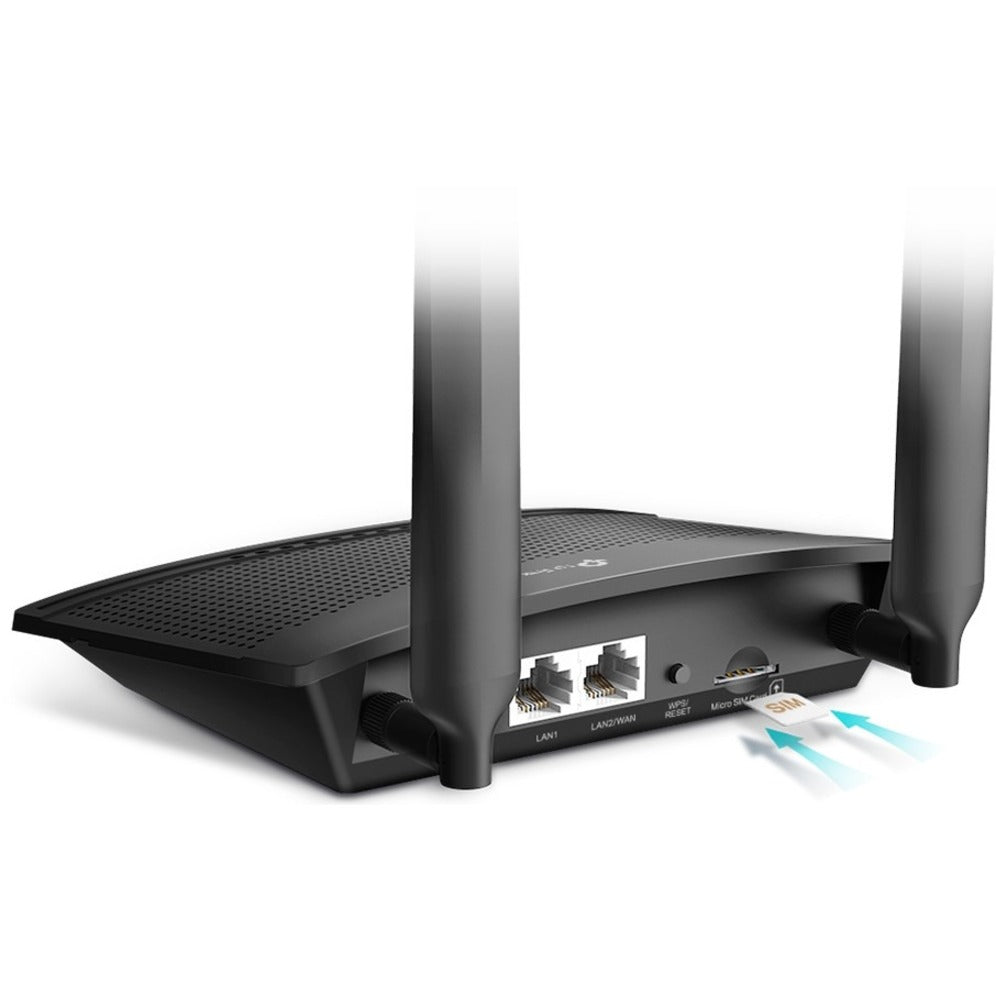 TP-Link TL-MR100 Wi-Fi 4 IEEE 802.11b/g/n Cellular Modem/Wireless Router