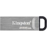 Kingston DataTraveler Kyson DTKN 256 GB USB 3.2 (Gen 1) Type A Flash Drive - Silver - Top view