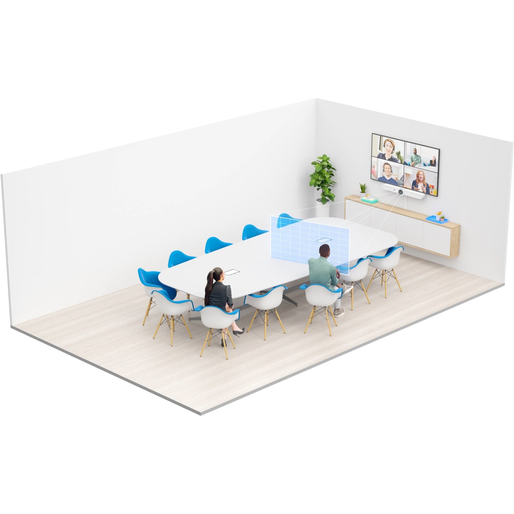 Logitech Rally Bar Rally Bar Video Conferencing Camera - 30 fps - White - USB 3.0 - Alternate view 6