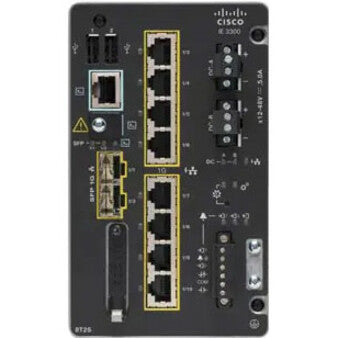 Cisco Catalyst IE3300 IE-3300-8T2S 8 Ports Manageable Ethernet Switch - Gigabit Ethernet - 10/100/1000Base-T, 1000Base-X - Refurbished