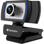 Verbatim Webcam - 2 Megapixel - 30 fps - Black, Silver - USB 2.0 - Left view