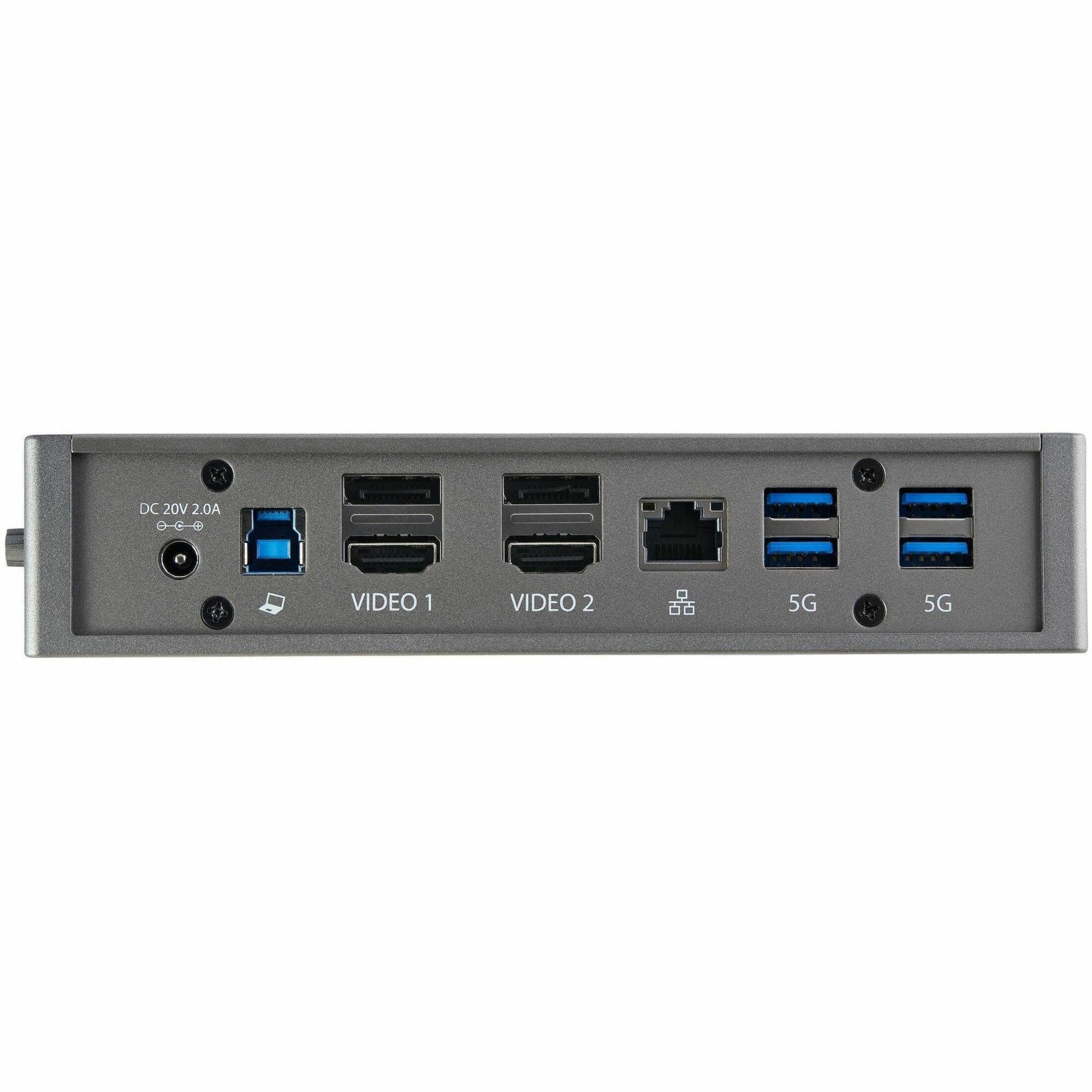 StarTech.com USB 3.1 (Gen 1) Type B Docking Station for Notebook - 40 W - Black, Silver - Alternate view 6