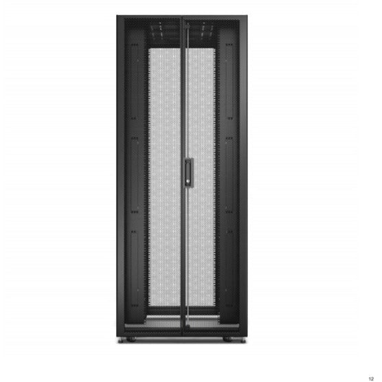 APC by Schneider Electric 48U Floor Standing Enclosed Cabinet Rack Cabinet - 482.60 mm Rack Width x 1041.40 mm Rack Depth - Black