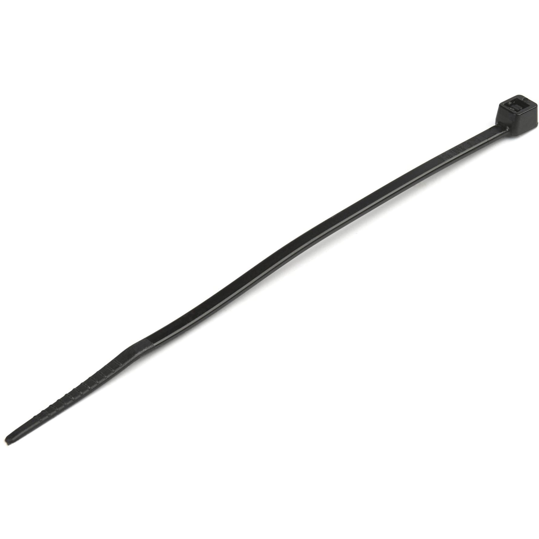StarTech.com 100 Pack 4' Cable Ties - Black Small Nylon/Plastic Zip Ties Adjustable Network Cable Wraps UL TAA