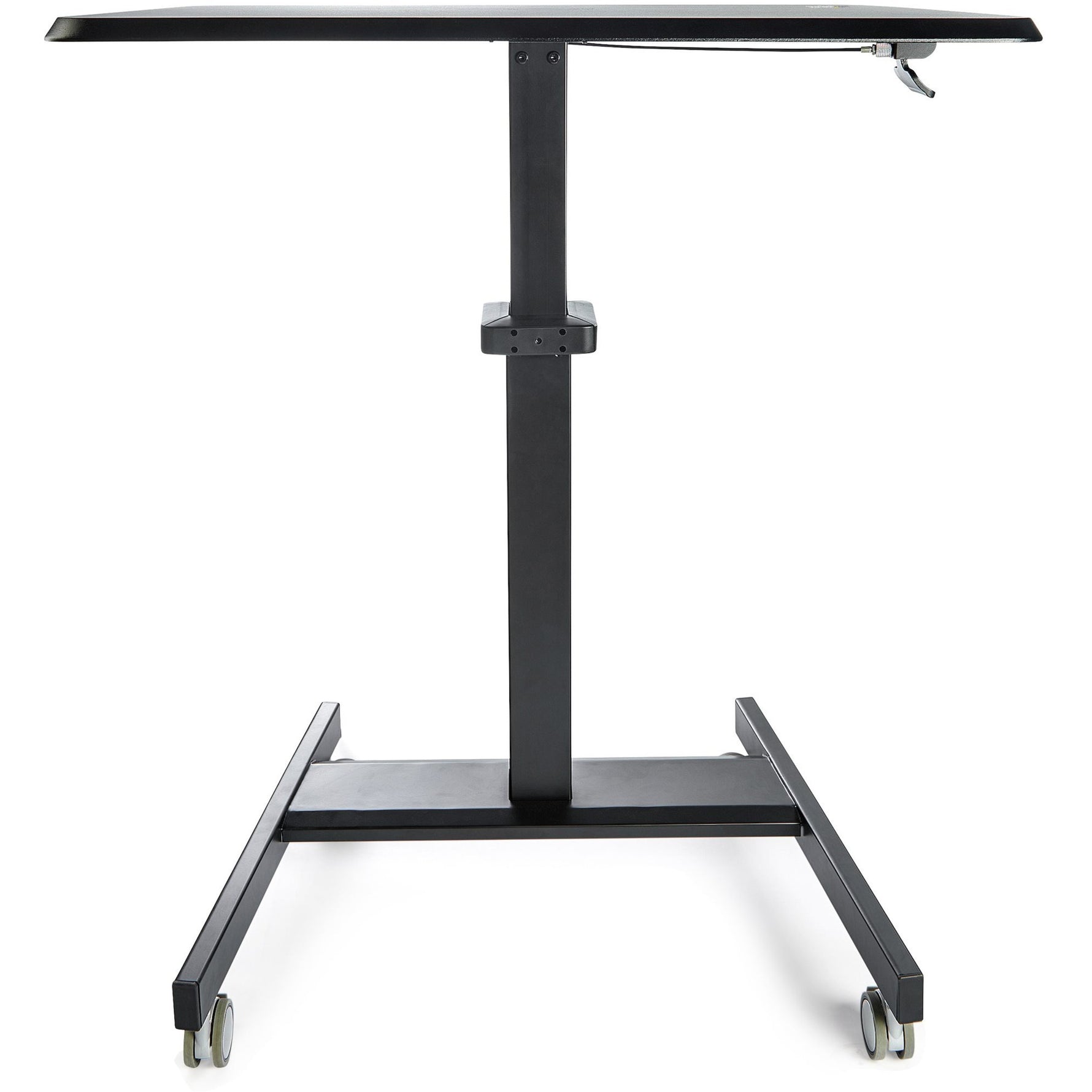 StarTech.com Mobile Standing Desk - Portable Sit-Stand Ergonomic Height Adjustable Cart on Wheels - Rolling Computer/Laptop Workstation - Alternate view 8
