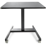 StarTech.com Mobile Standing Desk - Portable Sit-Stand Ergonomic Height Adjustable Cart on Wheels - Rolling Computer/Laptop Workstation - Alternate view 7