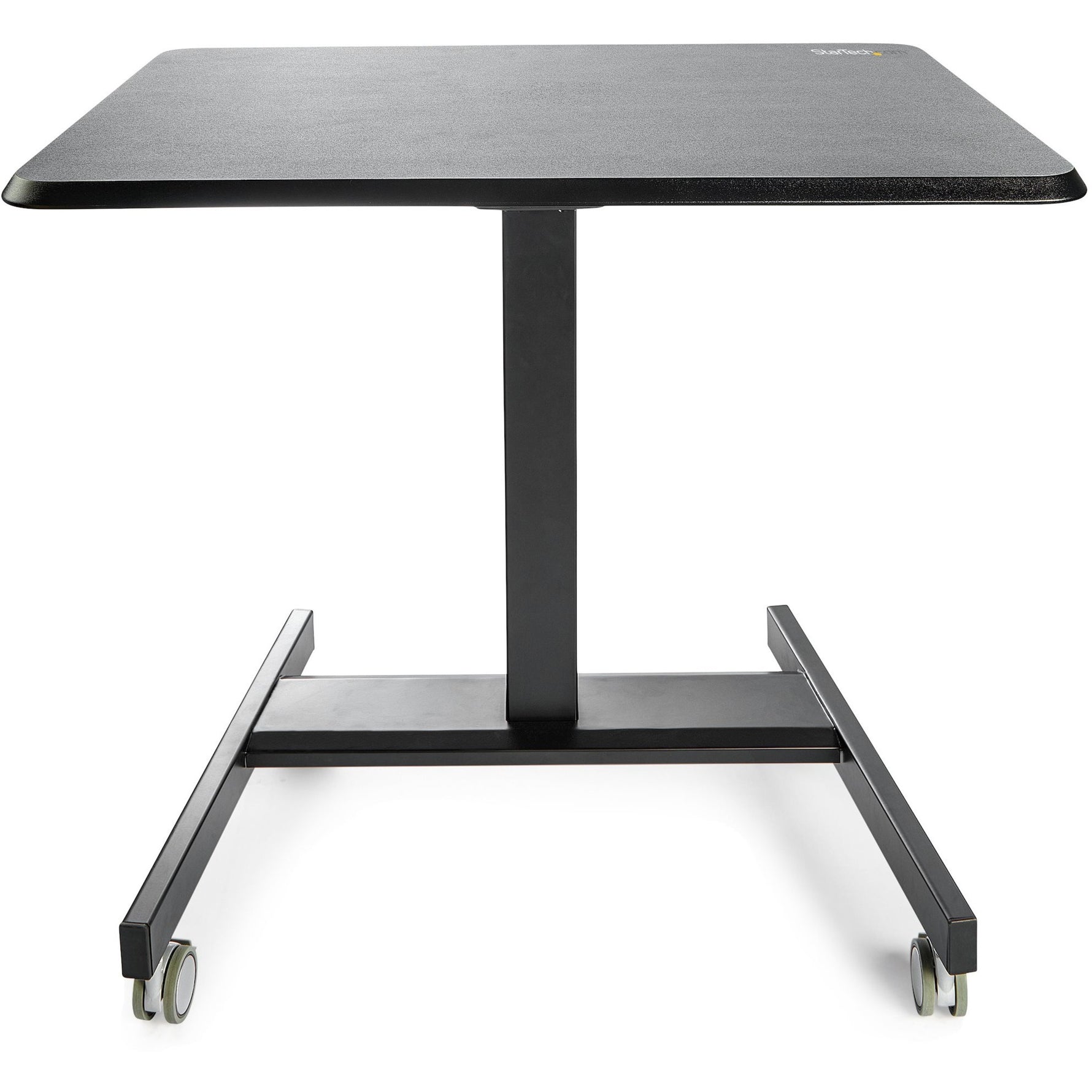 StarTech.com Mobile Standing Desk - Portable Sit-Stand Ergonomic Height Adjustable Cart on Wheels - Rolling Computer/Laptop Workstation - Alternate view 7