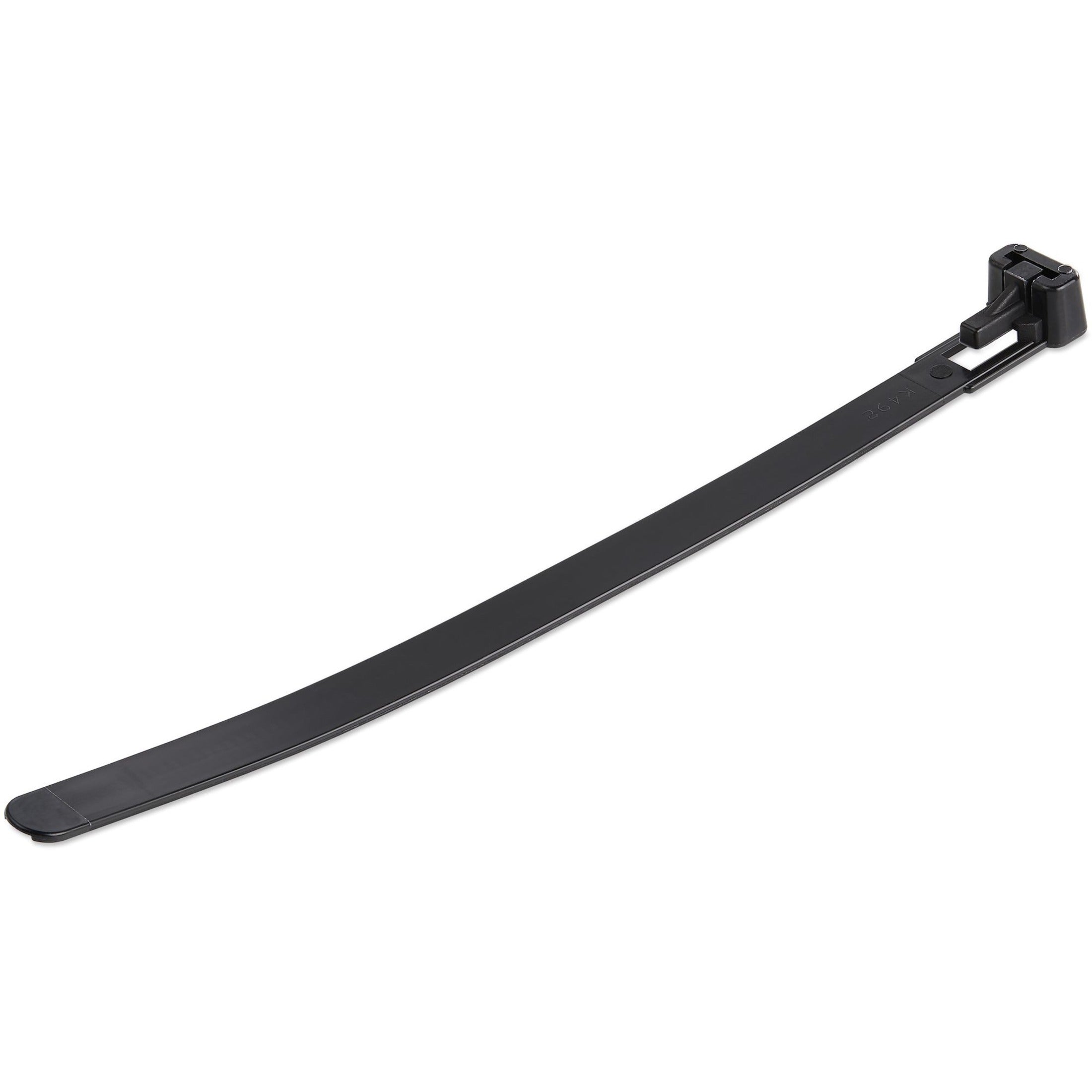 StarTech.com 100 Pack 6' Reusable Cable Ties - Black Medium Releasable Nylon/Plastic Zip Ties Resealable Adjustable Network Cable Wraps UL