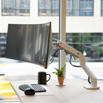 Ergotron Mounting Arm for Monitor, Curved Screen Display - White - Landscape/Portrait - Alternate view 7