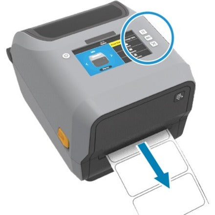 Zebra ZD621R Desktop Thermal Transfer Printer - Monochrome - Label/Receipt Print - Ethernet - USB - USB Host - Serial - RFID - EU, UK, AUS, JP - Alternate view 16