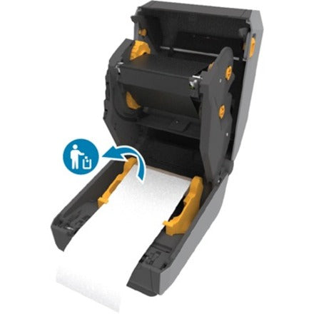 Zebra ZD621R Desktop Thermal Transfer Printer - Monochrome - Label/Receipt Print - Ethernet - USB - USB Host - Serial - RFID - EU, UK, AUS, JP - Alternate view 8