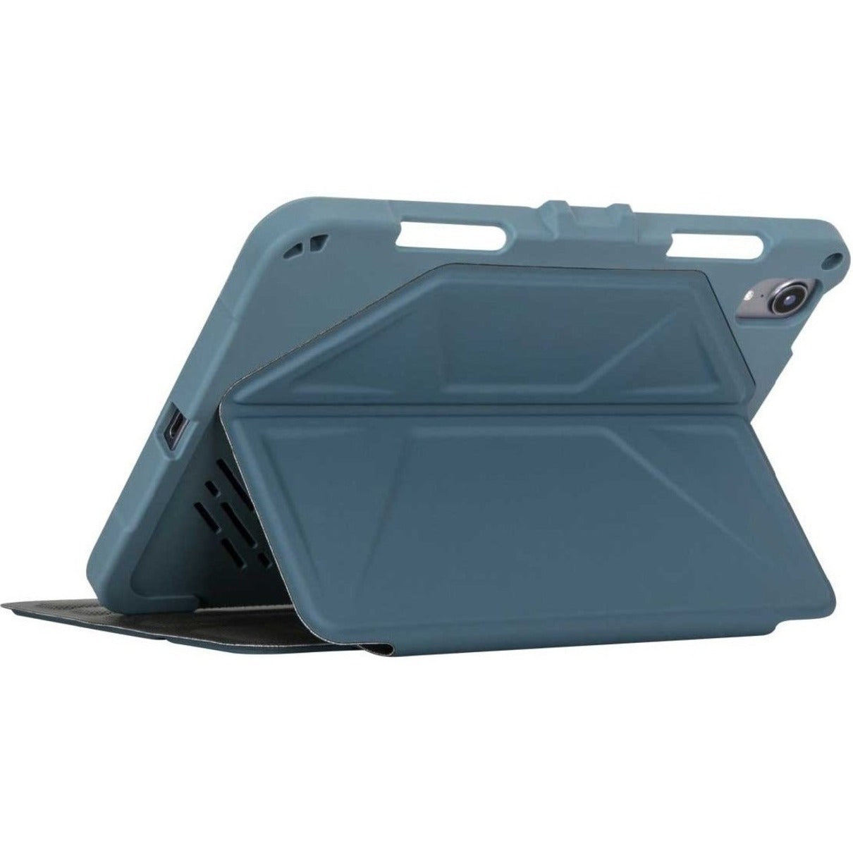 Targus Pro-Tek THZ91302GL Rugged Carrying Case (Folio) Apple iPad mini (6th Generation) Tablet - China Blue - Bottom view