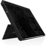 STM Goods Dux Shell Rugged Case for Microsoft Surface Pro 8 Tablet - Textured Bumper - Black - Top view