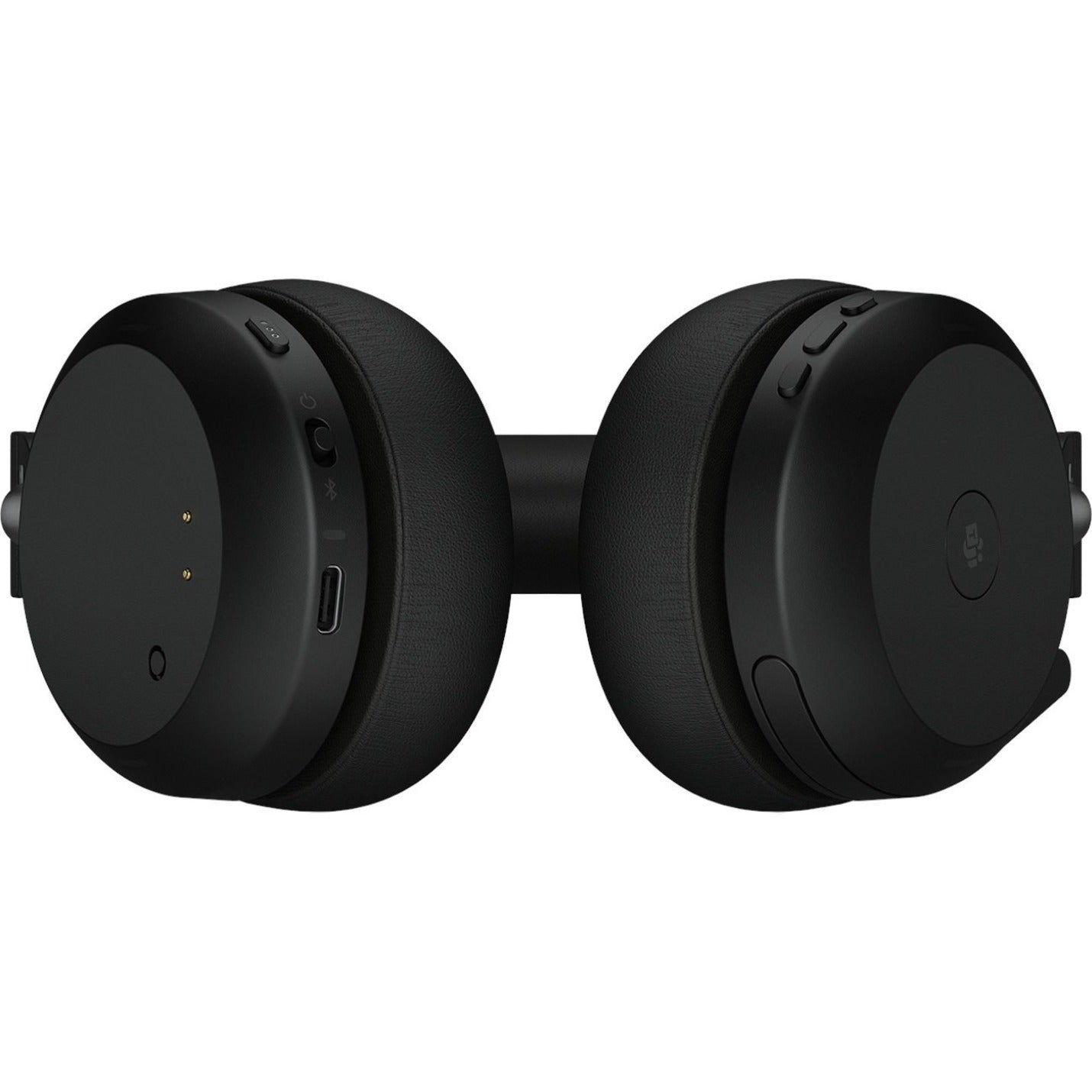 Jabra Evolve2 75 Wireless On-ear Stereo Headset - Black - Bottom view