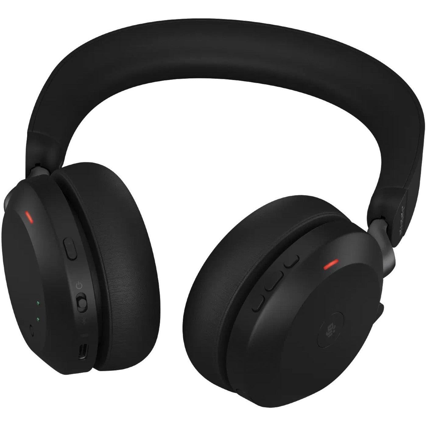 Jabra Evolve2 75 Wireless On-ear Stereo Headset - Black - Bottom view