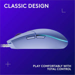 Logitech G203 Gaming Mouse - USB - 6 Button(s) - Lilac - Alternate view 6