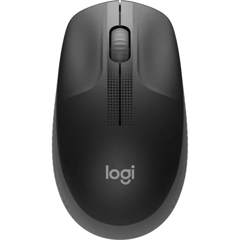 Logitech M190 Full-size Mouse - USB - Optical - 3 Button(s) - Charcoal
