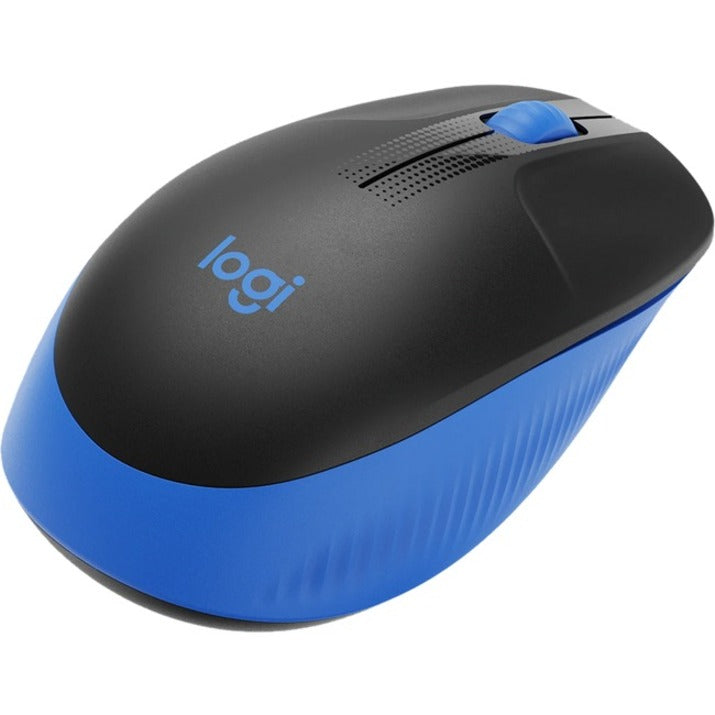 Logitech M190 Full-size Mouse - USB - Optical - 3 Button(s) - Blue