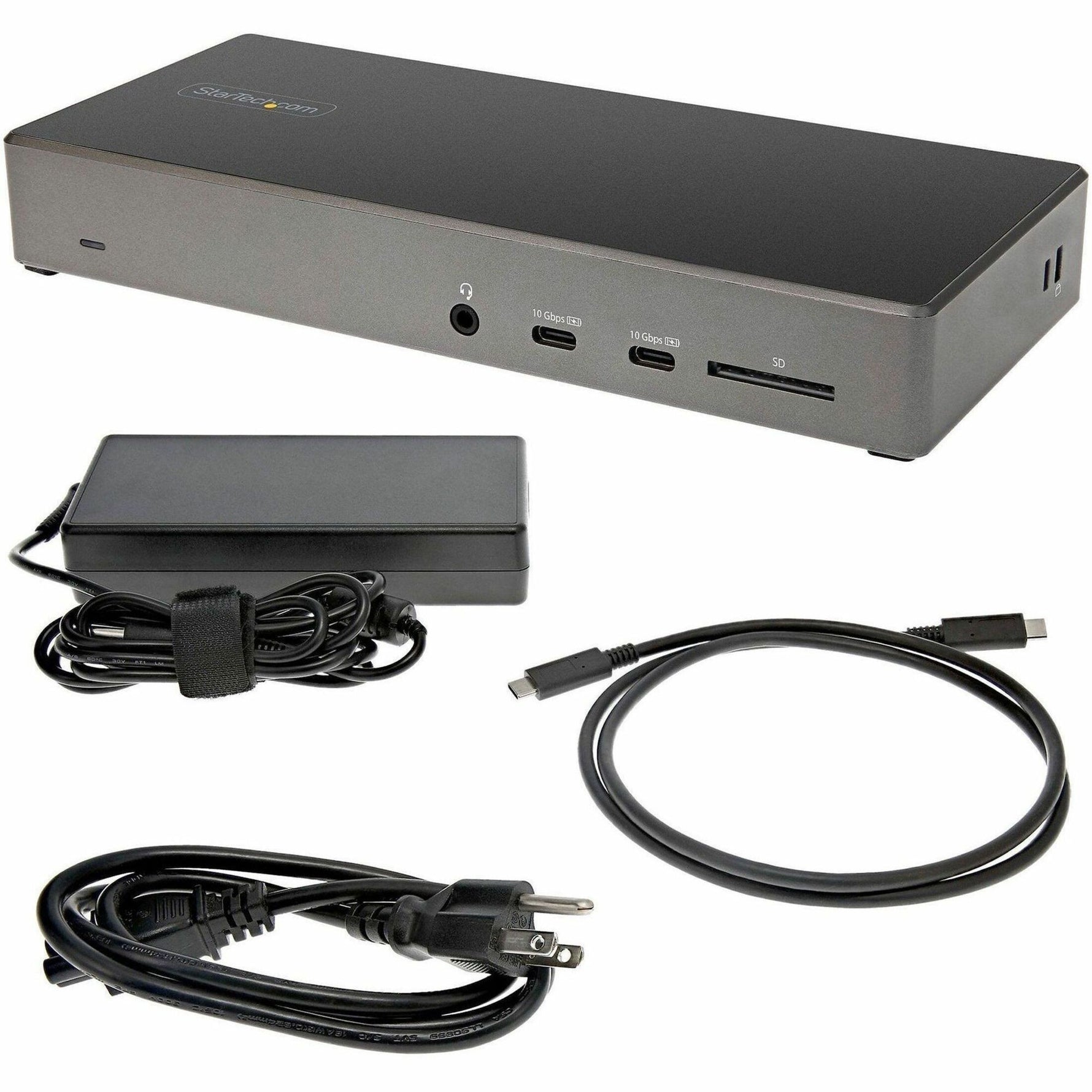 StarTech.com USB C Dock, Triple 4K Monitor USB-C Docking Station with DP 1.4 & DSC, 2x DisplayPort & 1x HDMI, 100W PD, 6x USB (2x 10Gbps) - Alternate view 10
