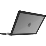 STM Goods Dux Case for Apple MacBook Pro - Textured Rubber Feet - Black, Transparent - Left view