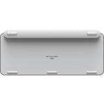Logitech MX Keys Mini Keyboard - Wireless Connectivity - Pale Gray - Bottom view