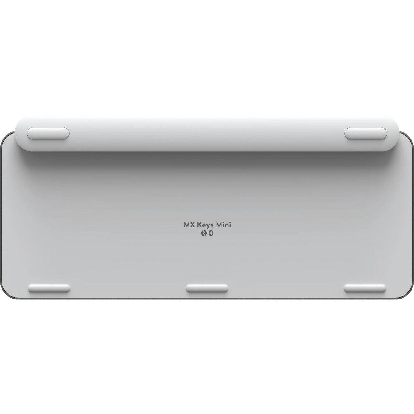 Logitech MX Keys Mini Keyboard - Wireless Connectivity - Pale Gray - Bottom view