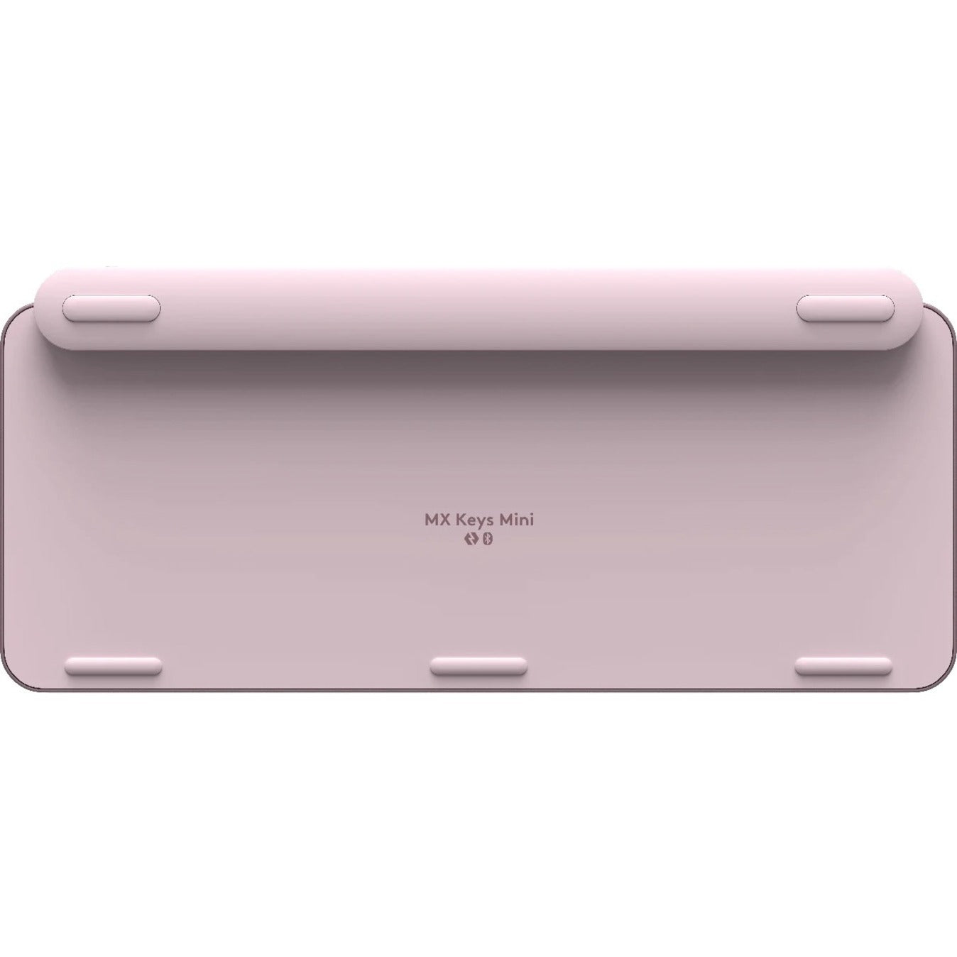 Logitech MX Keys Mini Keyboard - Wireless Connectivity - Rose - Bottom view