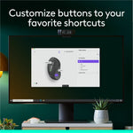 Logitech Signature M650 L LEFT Mouse - Bluetooth/Radio Frequency - USB - Optical - 5 Button(s) - 5 Programmable Button(s) - Graphite - Alternate view 8