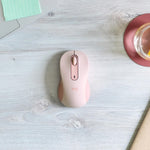Logitech Signature M650 Mouse - Bluetooth - USB - Optical - 5 Button(s) - 5 Programmable Button(s) - Rose - Alternate view 7