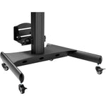 StarTech.com Mobile Standing Workstation with Monitor Mount, CPU/PC Holder, Height Adjustable Desktop Computer Cart, Standing Workstation - Alternate view 9