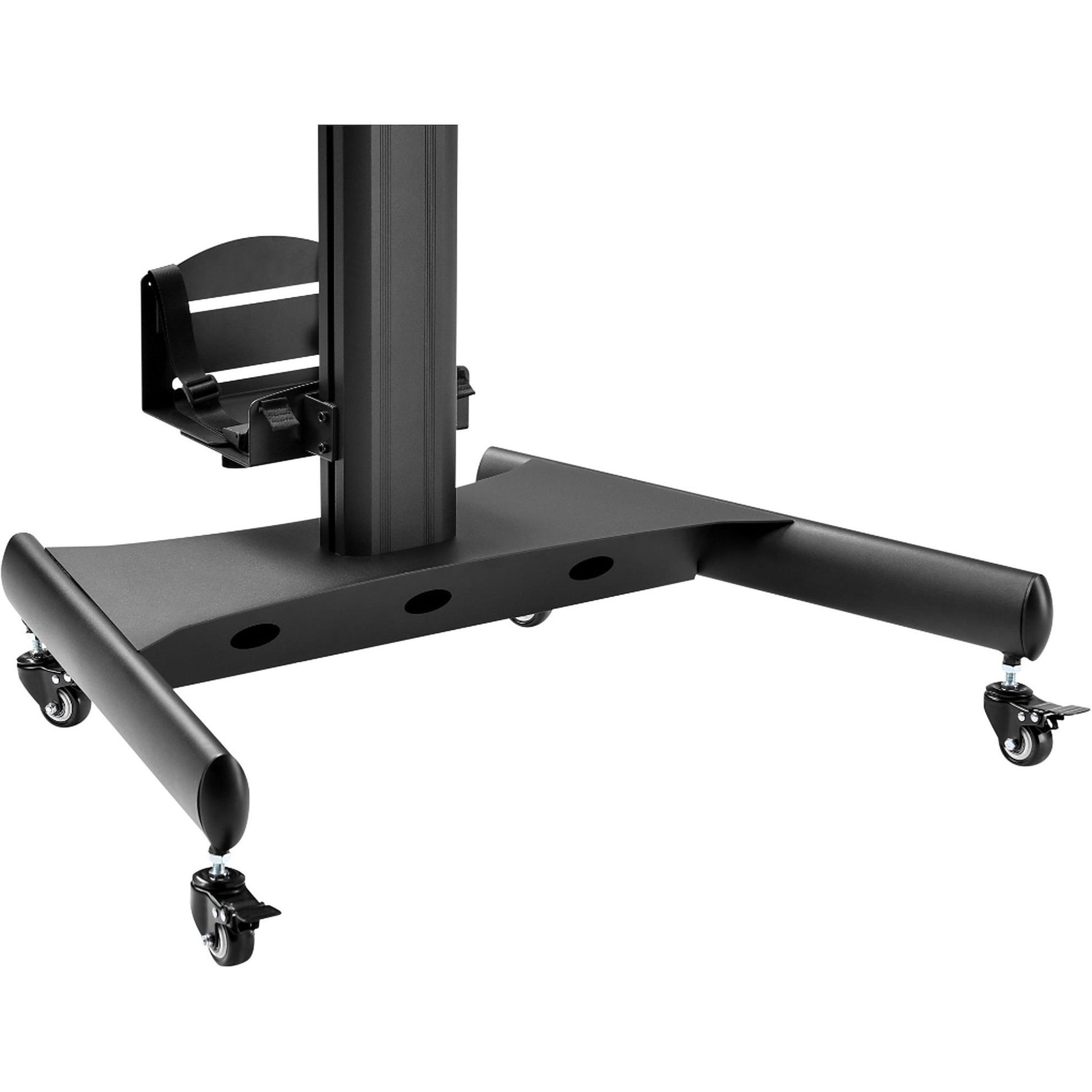 StarTech.com Mobile Standing Workstation with Monitor Mount, CPU/PC Holder, Height Adjustable Desktop Computer Cart, Standing Workstation - Alternate view 9